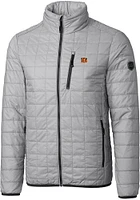 Cutter and Buck Cincinnati Bengals Mens Grey Rainier PrimaLoft Big Tall Lined Jacket
