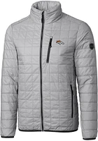 Cutter and Buck Denver Broncos Mens Grey Rainier PrimaLoft Big Tall Lined Jacket