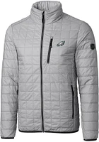 Cutter and Buck Philadelphia Eagles Mens Grey Rainier PrimaLoft Big Tall Lined Jacket