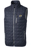 Cutter and Buck Los Angeles Rams Big Tall Rainier PrimaLoft Mens Vest