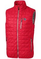 Cutter and Buck Tennessee Titans Big Tall Red Rainier PrimaLoft Mens Vest