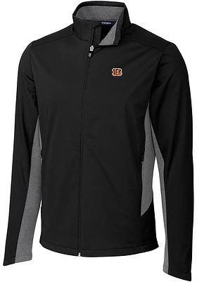 Cutter and Buck Cincinnati Bengals Mens Black Navigate Big Tall Light Weight Jacket