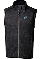 Cutter and Buck Detroit Lions Big Tall Grey Mainsail Mens Vest