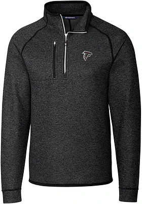 Cutter and Buck Atlanta Falcons Mens Charcoal Mainsail Big Tall Qtr Zip
