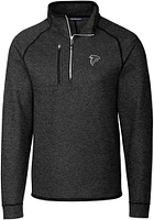 Cutter and Buck Atlanta Falcons Mens Charcoal Mainsail Big Tall Qtr Zip