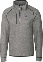 Cutter and Buck Buffalo Bills Mens Grey Mainsail Big Tall Qtr Zip