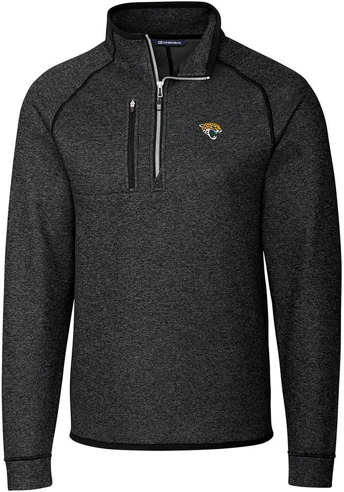 Cutter and Buck Jacksonville Jaguars Mens Charcoal Mainsail Big Tall Qtr Zip