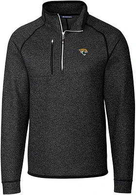 Cutter and Buck Jacksonville Jaguars Mens Charcoal Mainsail Big Tall Qtr Zip
