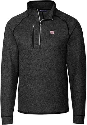 Cutter and Buck New York Giants Mens Charcoal Mainsail Big Tall Qtr Zip