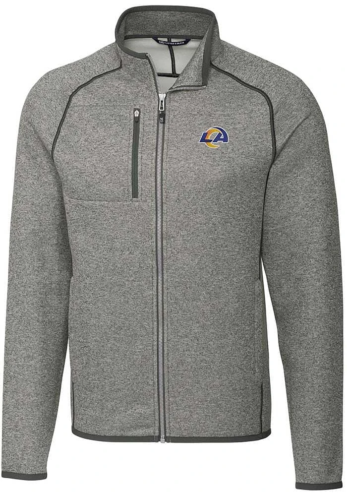 Cutter and Buck Los Angeles Rams Mens Grey Mainsail Big Tall Light Weight Jacket