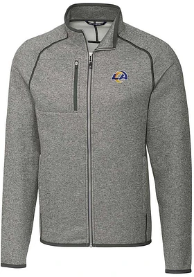 Cutter and Buck Los Angeles Rams Mens Grey Mainsail Big Tall Light Weight Jacket