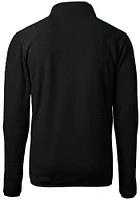 Cutter and Buck Carolina Panthers Mens Black Cascade Sherpa Big Tall Qtr Zip