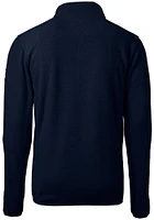 Cutter and Buck Tennessee Titans Mens Navy Blue Cascade Sherpa Big Tall Qtr Zip