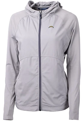 Cutter and Buck Los Angeles Chargers Womens Adapt Eco Light Weight Jacket
