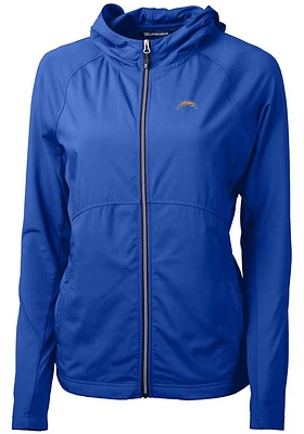 Cutter and Buck Los Angeles Chargers Womens Blue Adapt Eco Light Weight Jacket