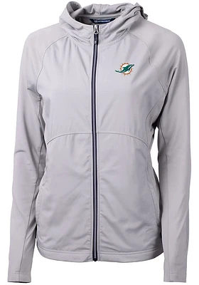 Cutter and Buck Miami Dolphins Womens Adapt Eco Light Weight Jacket