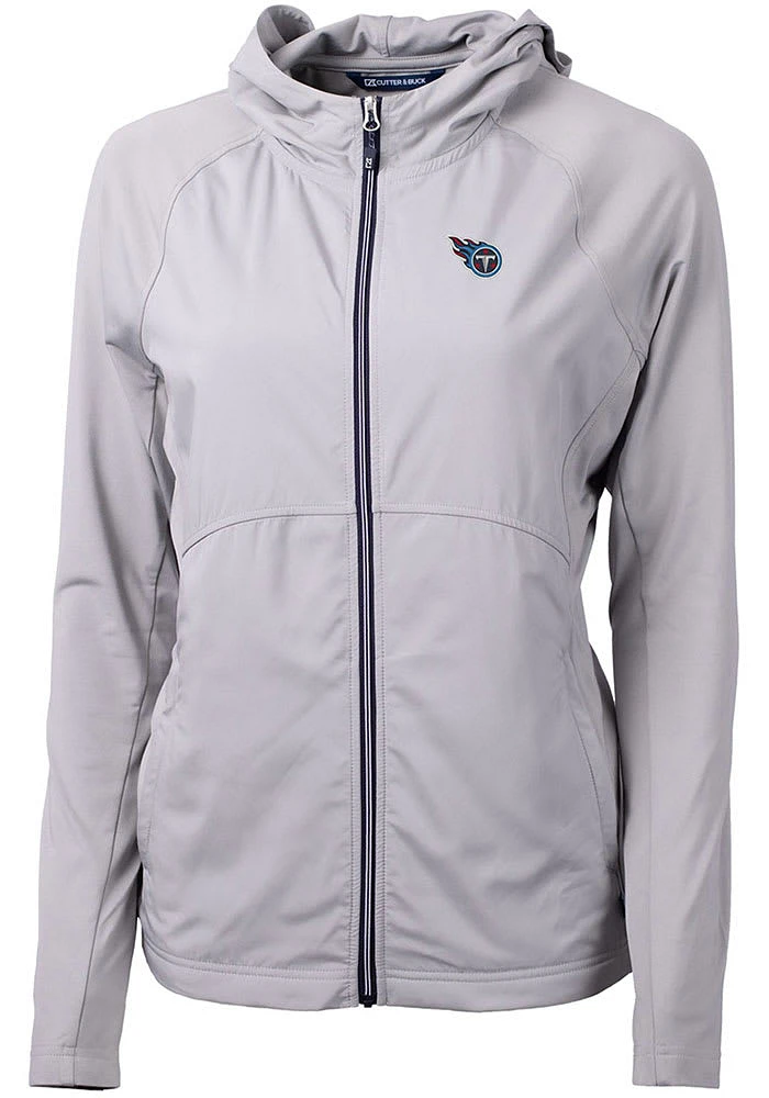 Cutter and Buck Tennessee Titans Womens Grey Adapt Eco Light Weight Jacket