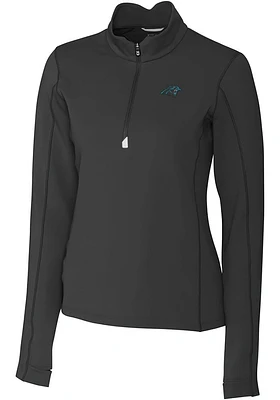 Cutter and Buck Carolina Panthers Womens Traverse Qtr Zip