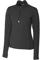 Cutter and Buck Carolina Panthers Womens Traverse Qtr Zip