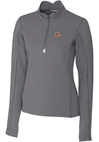 Cutter and Buck Cincinnati Bengals Womens Traverse Qtr Zip