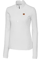 Cutter and Buck Cincinnati Bengals Womens Traverse Qtr Zip