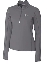 Cutter and Buck Kansas City Chiefs Womens Traverse Qtr Zip