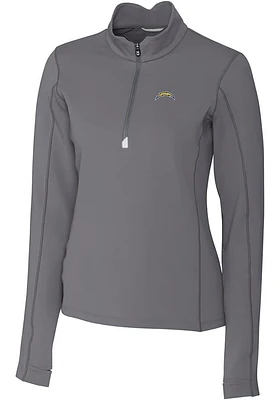 Cutter and Buck Los Angeles Chargers Womens Traverse Qtr Zip