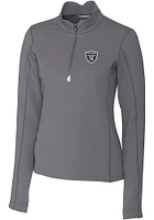 Cutter and Buck Las Vegas Raiders Womens Traverse Qtr Zip