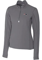 Cutter and Buck New England Patriots Womens Traverse Qtr Zip