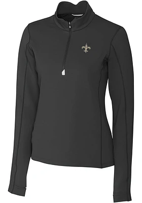 Cutter and Buck New Orleans Saints Womens Traverse Qtr Zip