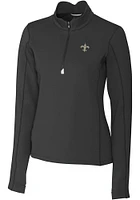 Cutter and Buck New Orleans Saints Womens Traverse Qtr Zip