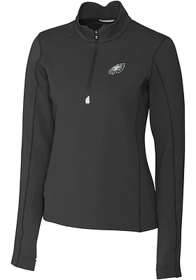 Cutter and Buck Philadelphia Eagles Womens Traverse Qtr Zip