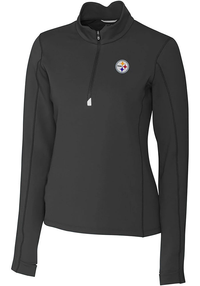 Cutter and Buck Pittsburgh Steelers Womens Traverse Qtr Zip