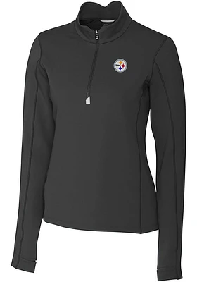 Cutter and Buck Pittsburgh Steelers Womens Traverse Qtr Zip