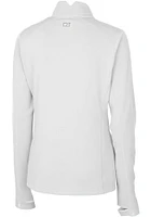 Cutter and Buck Seattle Seahawks Womens White Traverse Qtr Zip