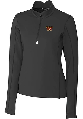 Cutter and Buck Washington Commanders Womens Traverse Qtr Zip