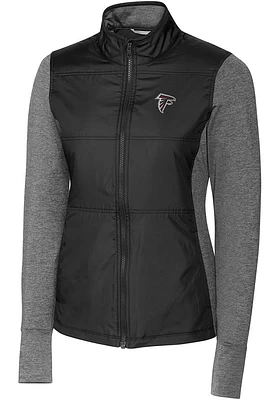 Cutter and Buck Atlanta Falcons Womens Stealth Medium Weight Jacket