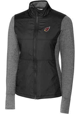 Cutter and Buck Arizona Cardinals Womens Stealth Medium Weight Jacket