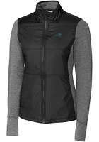 Cutter and Buck Carolina Panthers Womens Stealth Medium Weight Jacket