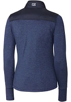 Cutter and Buck Los Angeles Chargers Womens Navy Blue Stealth Medium Weight Jacket