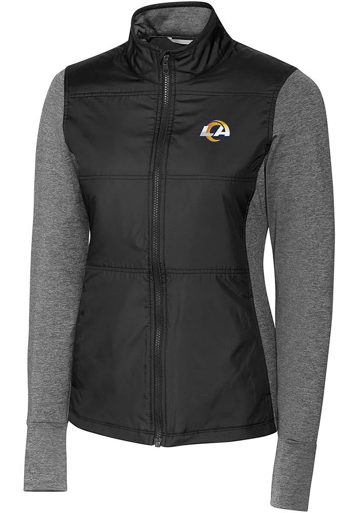 Cutter and Buck Los Angeles Rams Womens Stealth Medium Weight Jacket