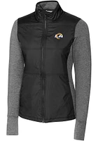 Cutter and Buck Los Angeles Rams Womens Stealth Medium Weight Jacket