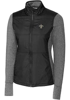 Cutter and Buck New Orleans Saints Womens Stealth Medium Weight Jacket