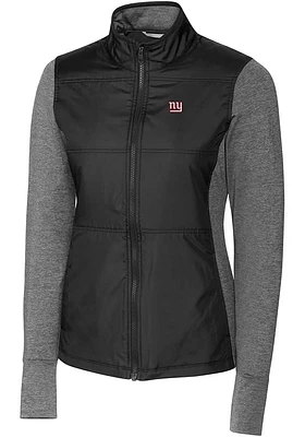 Cutter and Buck New York Giants Womens Stealth Medium Weight Jacket