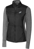 Cutter and Buck Philadelphia Eagles Womens Stealth Medium Weight Jacket