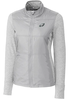 Cutter and Buck Philadelphia Eagles Womens Stealth Medium Weight Jacket