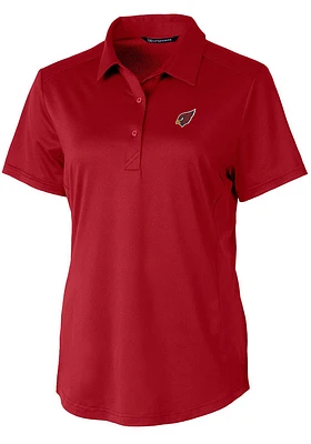 Cutter and Buck Arizona Cardinals Womens Cardinal Prospect Short Sleeve Polo Shirt