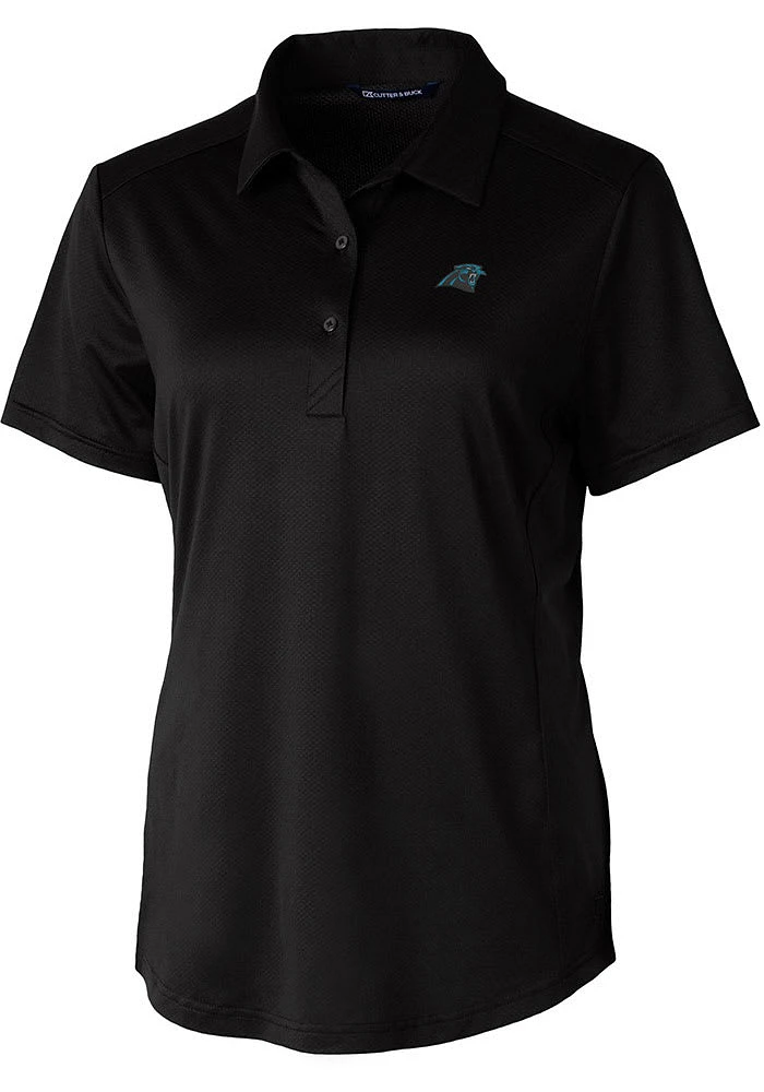 Cutter and Buck Carolina Panthers Womens Prospect Short Sleeve Polo Shirt