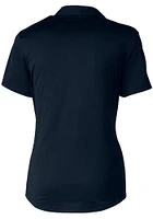 Cutter and Buck Detroit Lions Womens Navy Blue Prospect Short Sleeve Polo Shirt