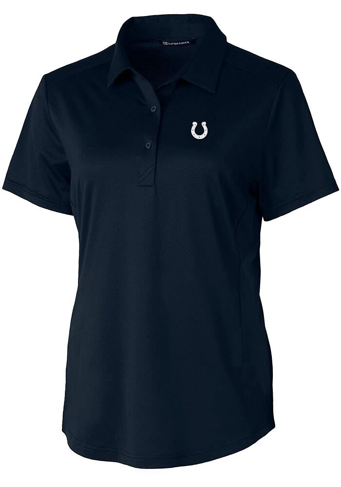 Cutter and Buck Indianapolis Colts Womens Navy Blue Prospect Short Sleeve Polo Shirt